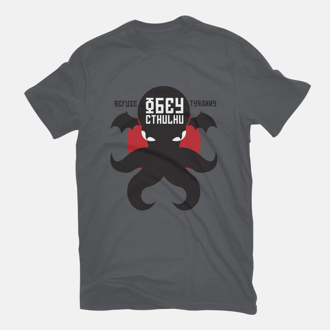 Refuse Tyranny, Obey Cthulhu-mens heavyweight tee-Retro Review
