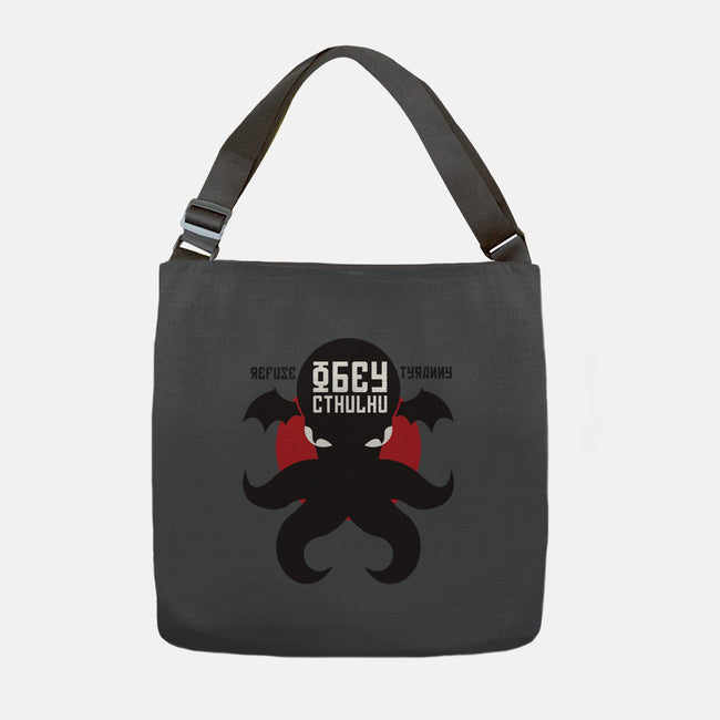 Refuse Tyranny, Obey Cthulhu-none adjustable tote-Retro Review