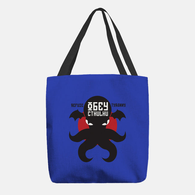 Refuse Tyranny, Obey Cthulhu-none basic tote-Retro Review