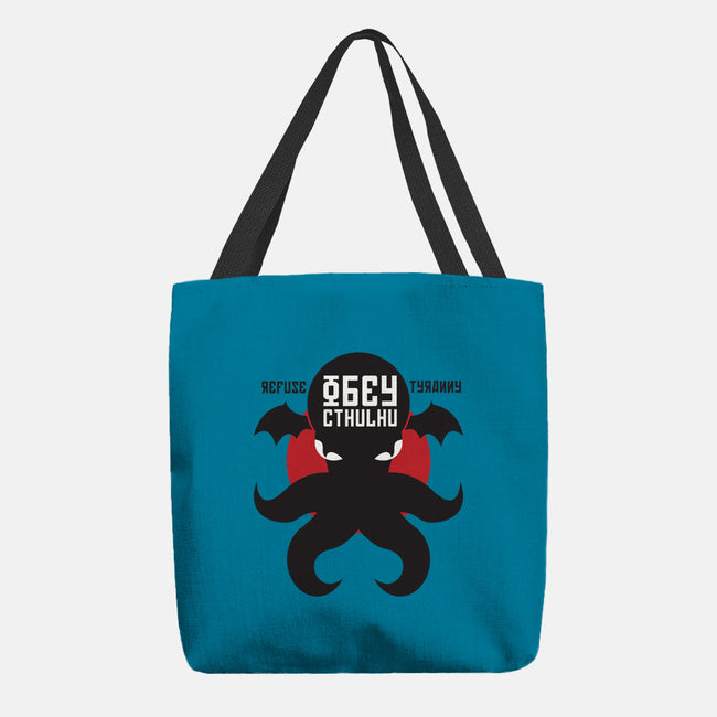 Refuse Tyranny, Obey Cthulhu-none basic tote-Retro Review