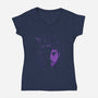 Rest in Purple-womens v-neck tee-CappO