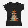 Retro Quest-womens v-neck tee-DeepFriedArt
