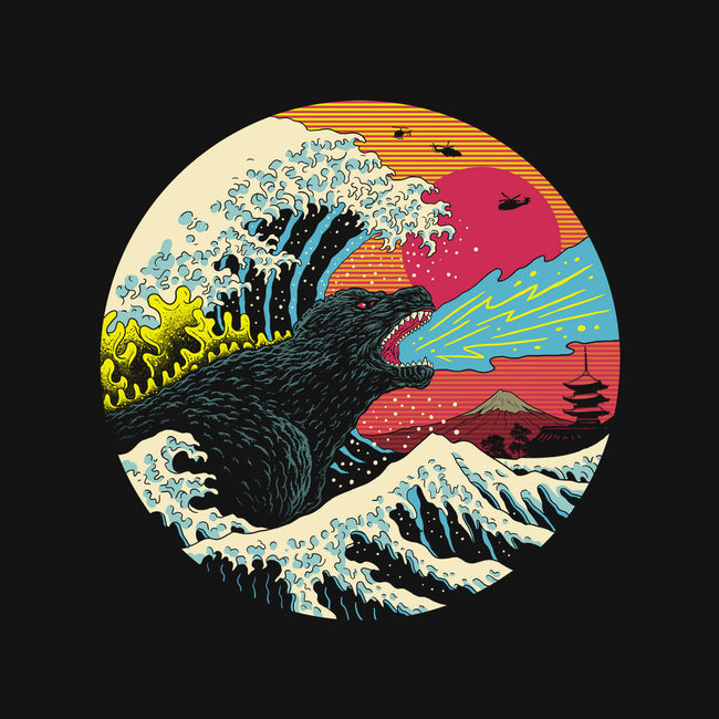 Retro Wave Kaiju-none glossy sticker-vp021