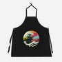 Retro Wave Kaiju-unisex kitchen apron-vp021