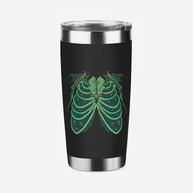 Ribs of the Old God-none stainless steel tumbler drinkware-GuitarAtomik
