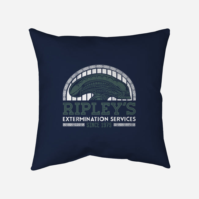 Ripley's Extermination Services-none removable cover w insert throw pillow-Nemons