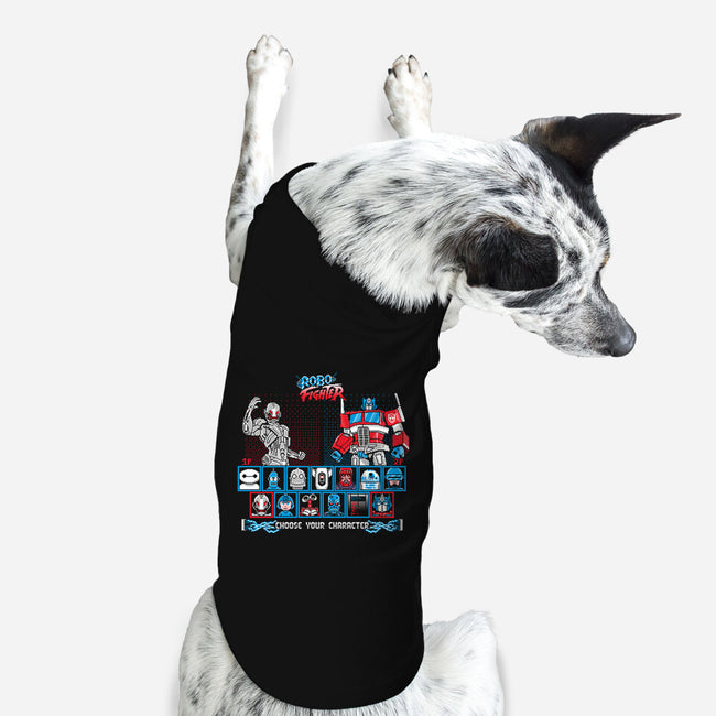 Robo Fighter-dog basic pet tank-LavaLampTee