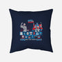 Robo Fighter-none removable cover throw pillow-LavaLampTee