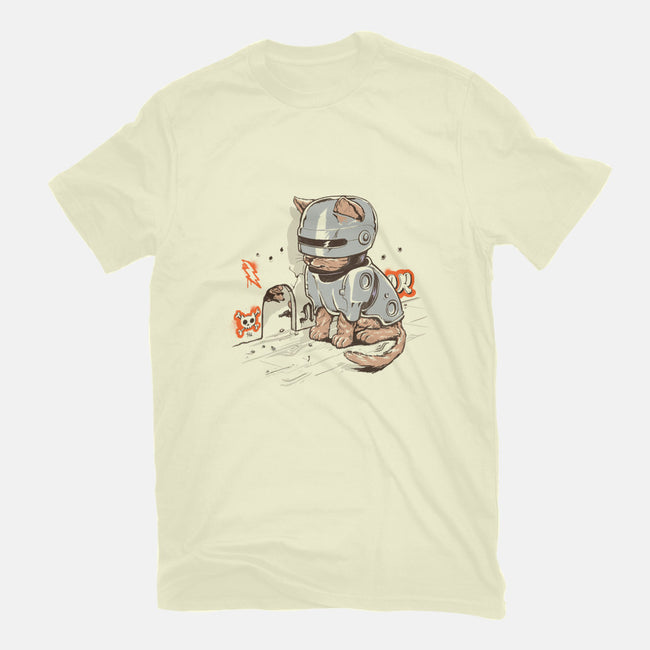 Robocat-mens heavyweight tee-gloopz