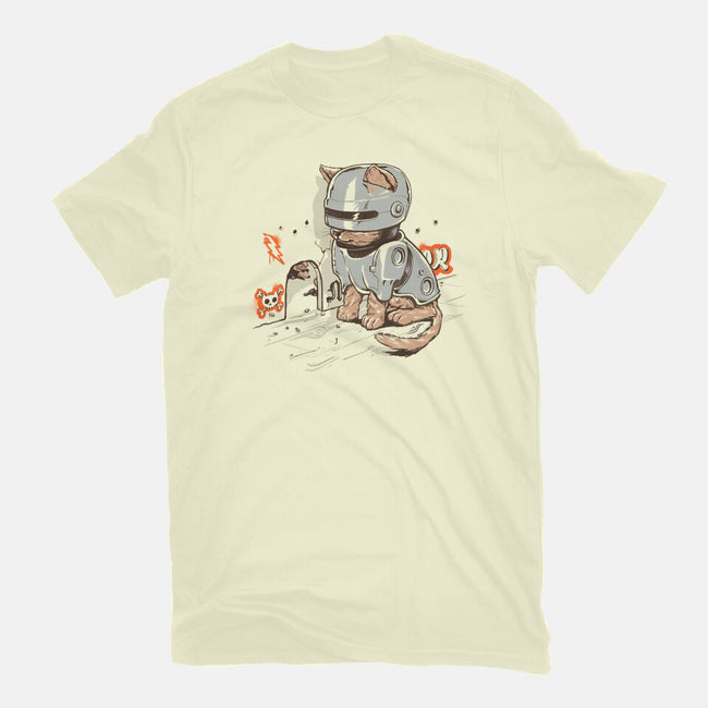 Robocat-mens basic tee-gloopz