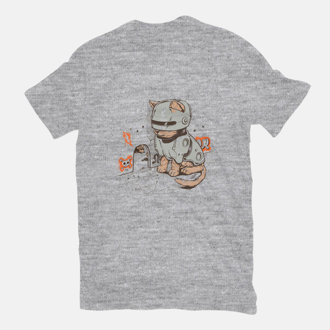 Robocat-mens heavyweight tee-gloopz