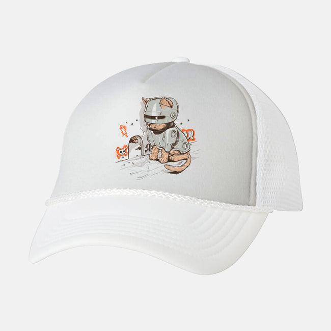 Robocat-unisex trucker hat-gloopz