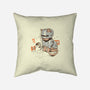 Robocat-none removable cover w insert throw pillow-gloopz