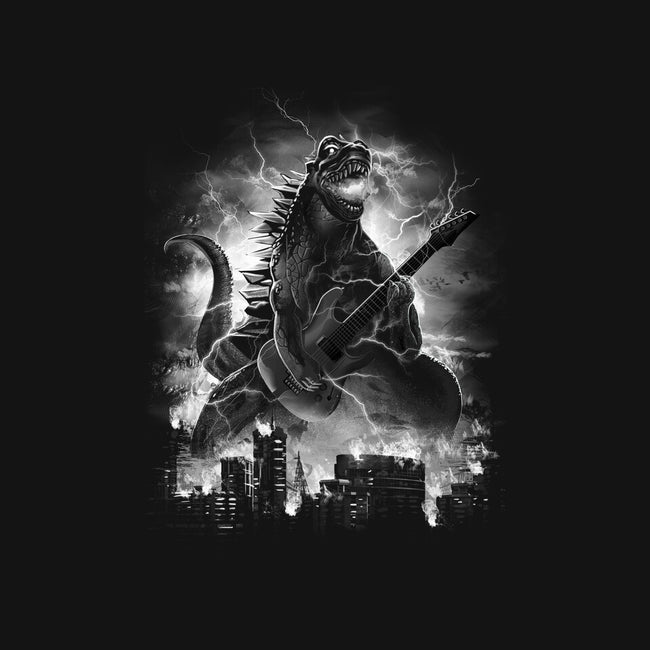 Rockzilla-none polyester shower curtain-dandingeroz