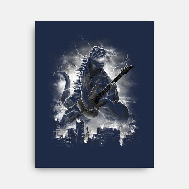 Rockzilla-none stretched canvas-dandingeroz