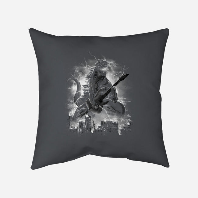 Rockzilla-none removable cover w insert throw pillow-dandingeroz
