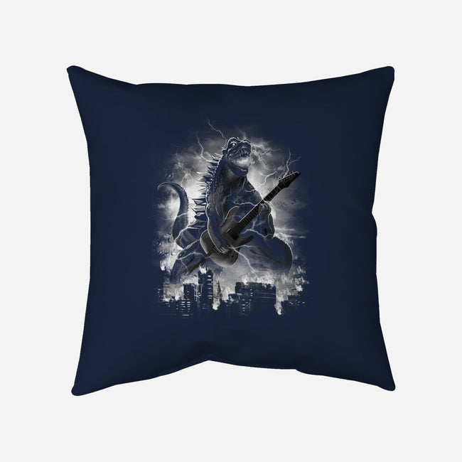 Rockzilla-none removable cover w insert throw pillow-dandingeroz