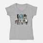 Roger's Place-womens v-neck tee-ducfrench