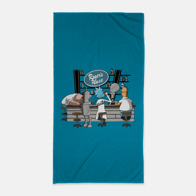 Roger's Place-none beach towel-ducfrench