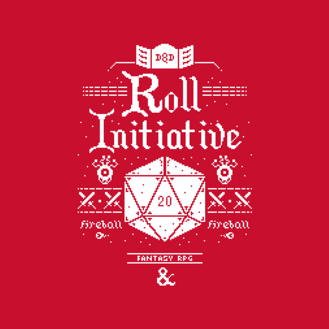 Roll Initiative-none stretched canvas-TeeKetch