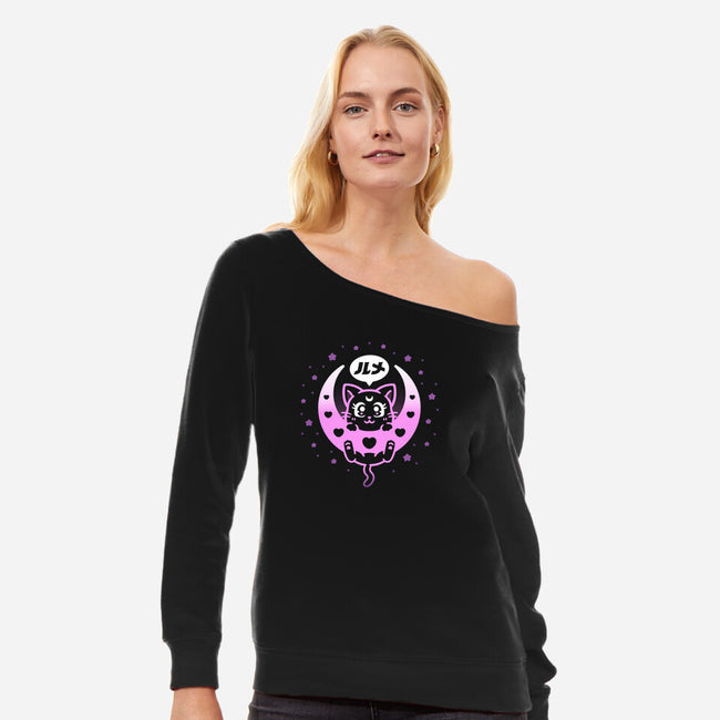 Royal Luna-womens off shoulder sweatshirt-Minilla