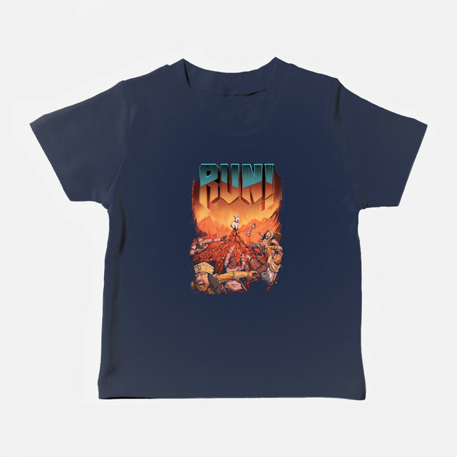 RUN!-baby basic tee-MoisEscudero