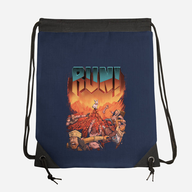 RUN!-none drawstring bag-MoisEscudero