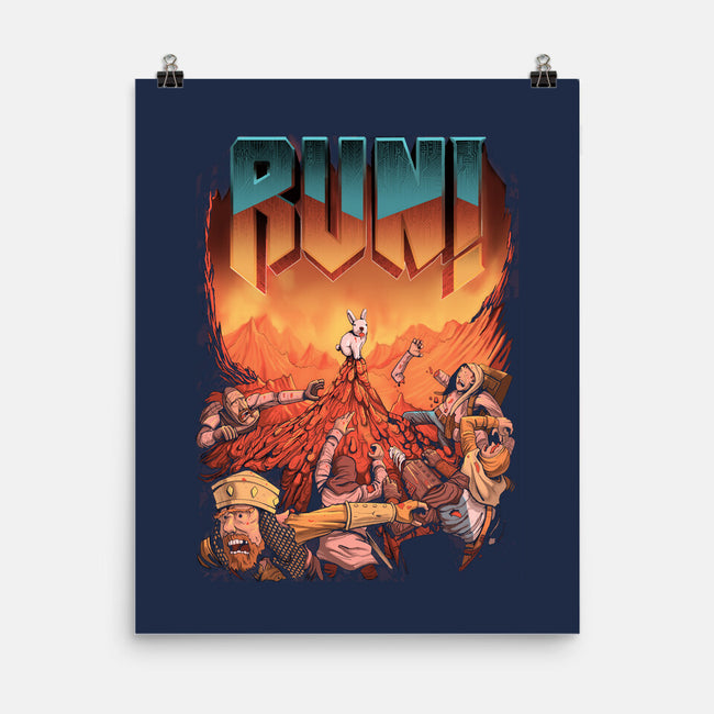RUN!-none matte poster-MoisEscudero