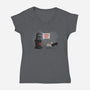 Running Away?-womens v-neck tee-Naolito