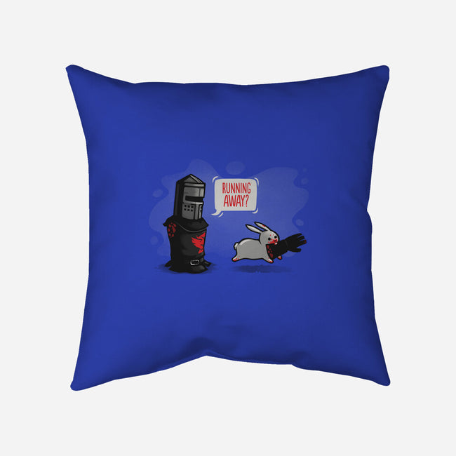 Running Away?-none removable cover w insert throw pillow-Naolito