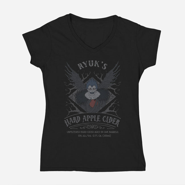 Ryuk's Hard Apple Cider-womens v-neck tee-LiRoVi