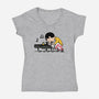 Queenuts!-womens v-neck tee-Raffiti