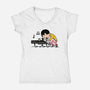 Queenuts!-womens v-neck tee-Raffiti