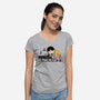 Queenuts!-womens v-neck tee-Raffiti