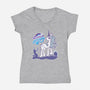 Quests Are Magic-womens v-neck tee-Chriswithata
