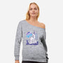 Quests Are Magic-womens off shoulder sweatshirt-Chriswithata