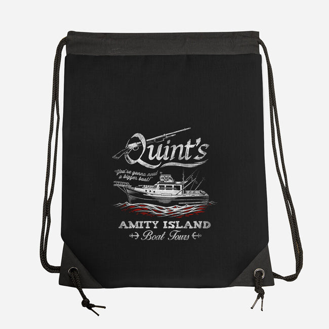 Quint's Boat Tours-none drawstring bag-Punksthetic
