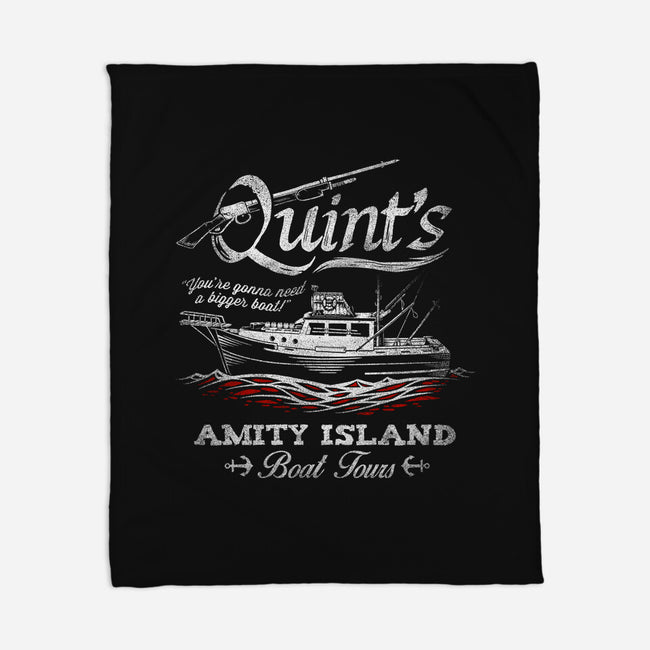 Quint's Boat Tours-none fleece blanket-Punksthetic