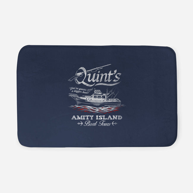 Quint's Boat Tours-none memory foam bath mat-Punksthetic