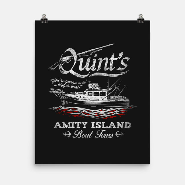 Quint's Boat Tours-none matte poster-Punksthetic