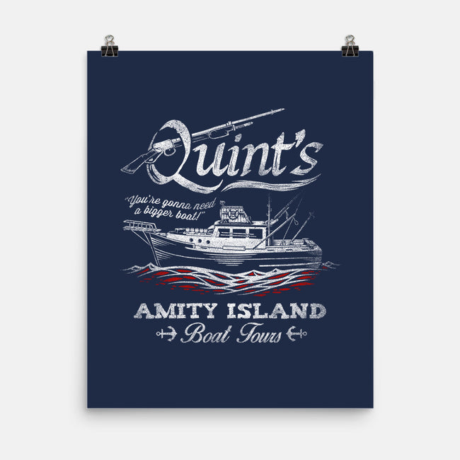 Quint's Boat Tours-none matte poster-Punksthetic