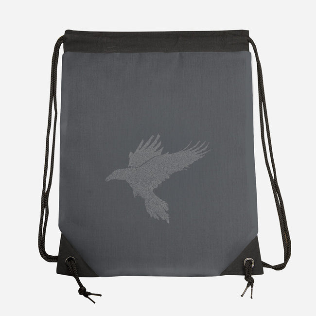Quoth The Raven-none drawstring bag-mikematola