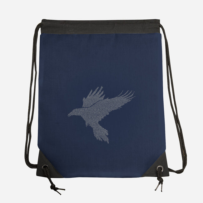 Quoth The Raven-none drawstring bag-mikematola