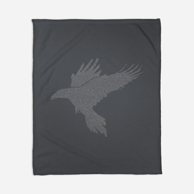 Quoth The Raven-none fleece blanket-mikematola