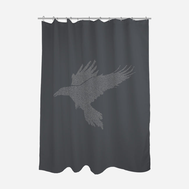 Quoth The Raven-none polyester shower curtain-mikematola