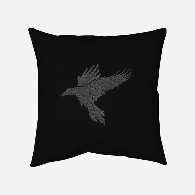 Quoth The Raven-none removable cover throw pillow-mikematola