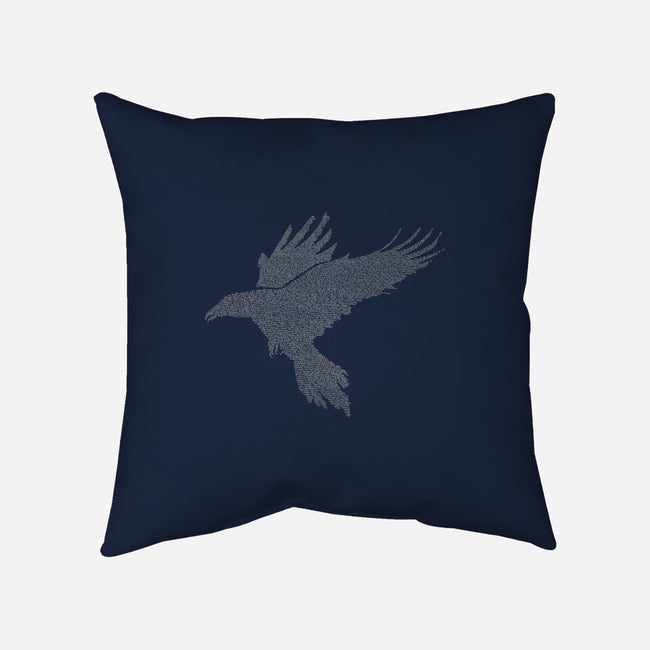 Quoth The Raven-none removable cover throw pillow-mikematola