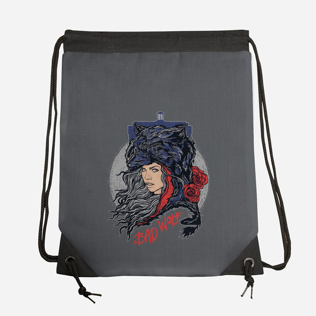 Bad Wolf Skinned-none drawstring bag-zerobriant