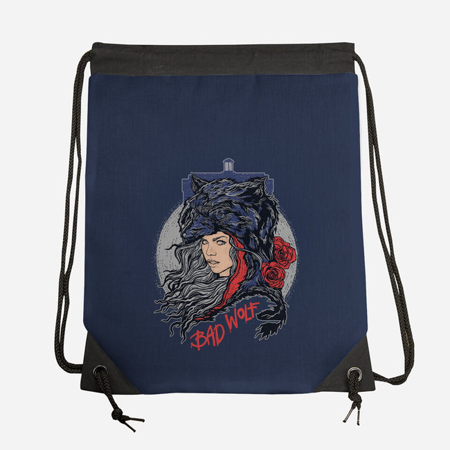 Bad Wolf Skinned-none drawstring bag-zerobriant