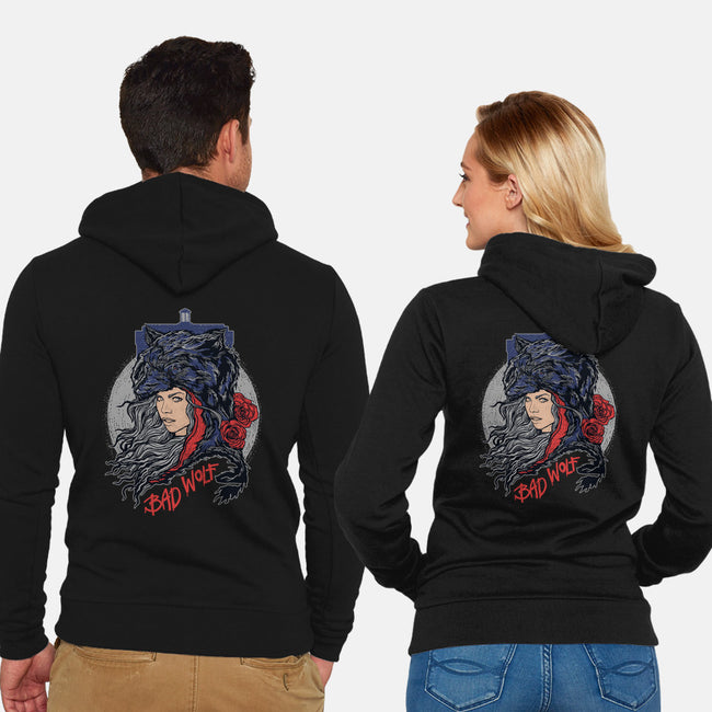 Bad Wolf Skinned-unisex zip-up sweatshirt-zerobriant